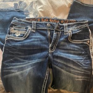 Rock Revival Phamy Straight Sz 36 Blue